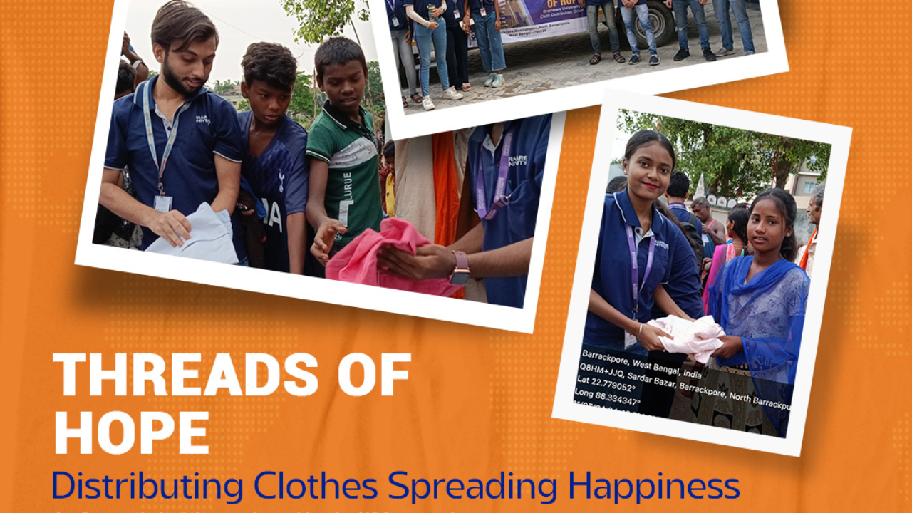 Clothes Donation Drive by NSS volunteers