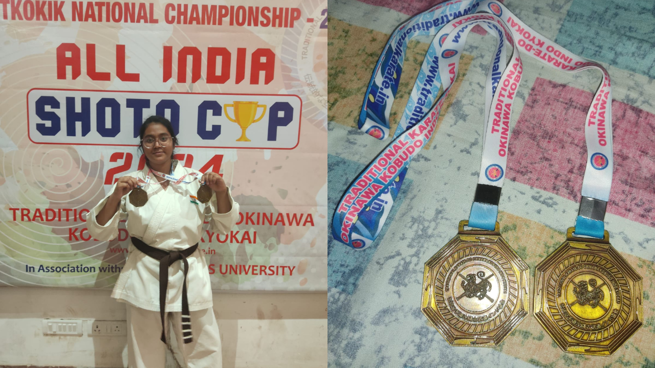 Cyber Science and Technology student Shrestha Dhar bagged Gold Medals at the National Competition