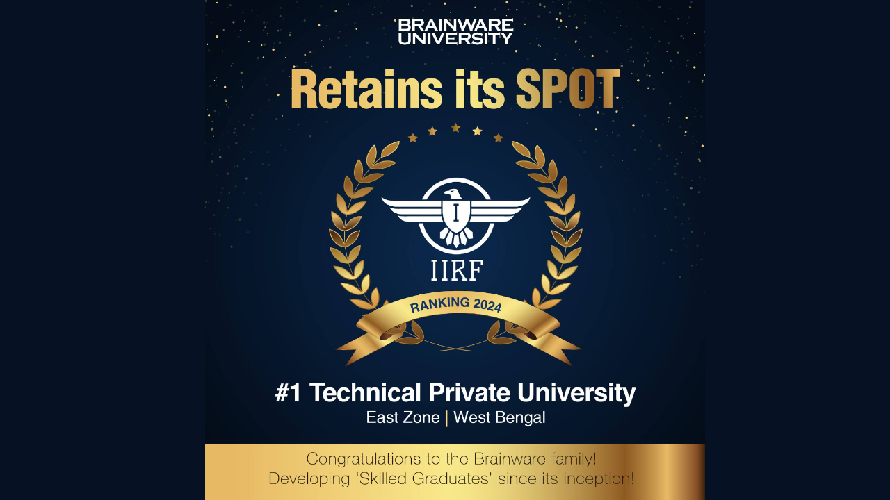 Retained its prestigious title as the No.1 Technical Private University in West Bengal and the East Zone!