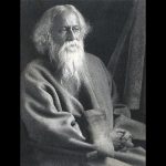 Portrait of Nobel Laureate Rabindranath Tagore
