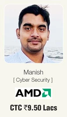 Cyber Security student manish of Brainware University got placed in AMD
