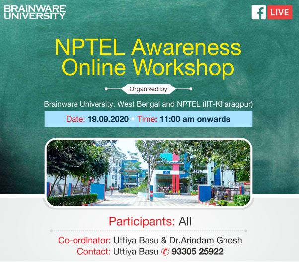 NPTEL Awareness online workshop of September 2020