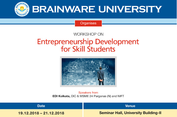 Brainware workshop on Entrepreneurship Development for skilled students