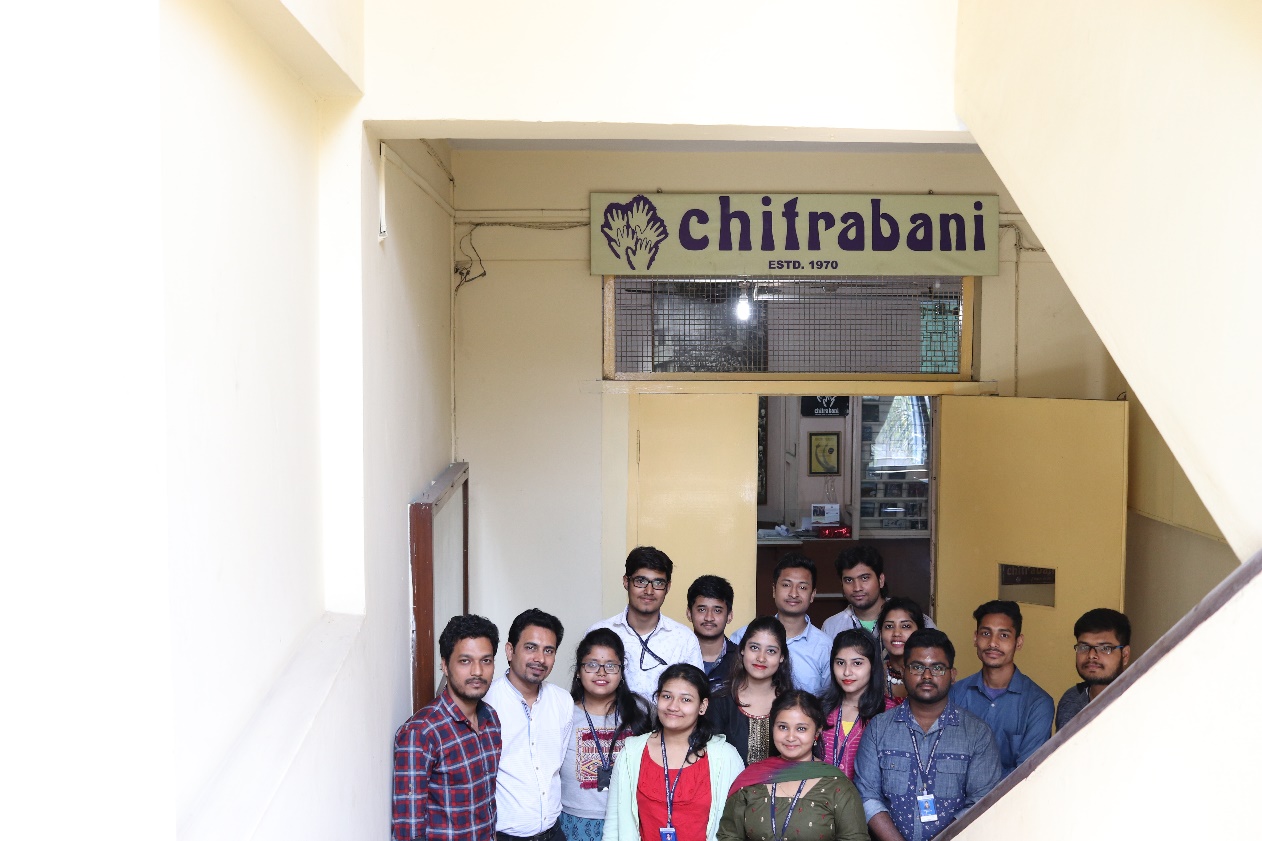 Chitrabani library and archive visit by Brainware students